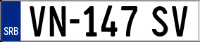 Trailer License Plate